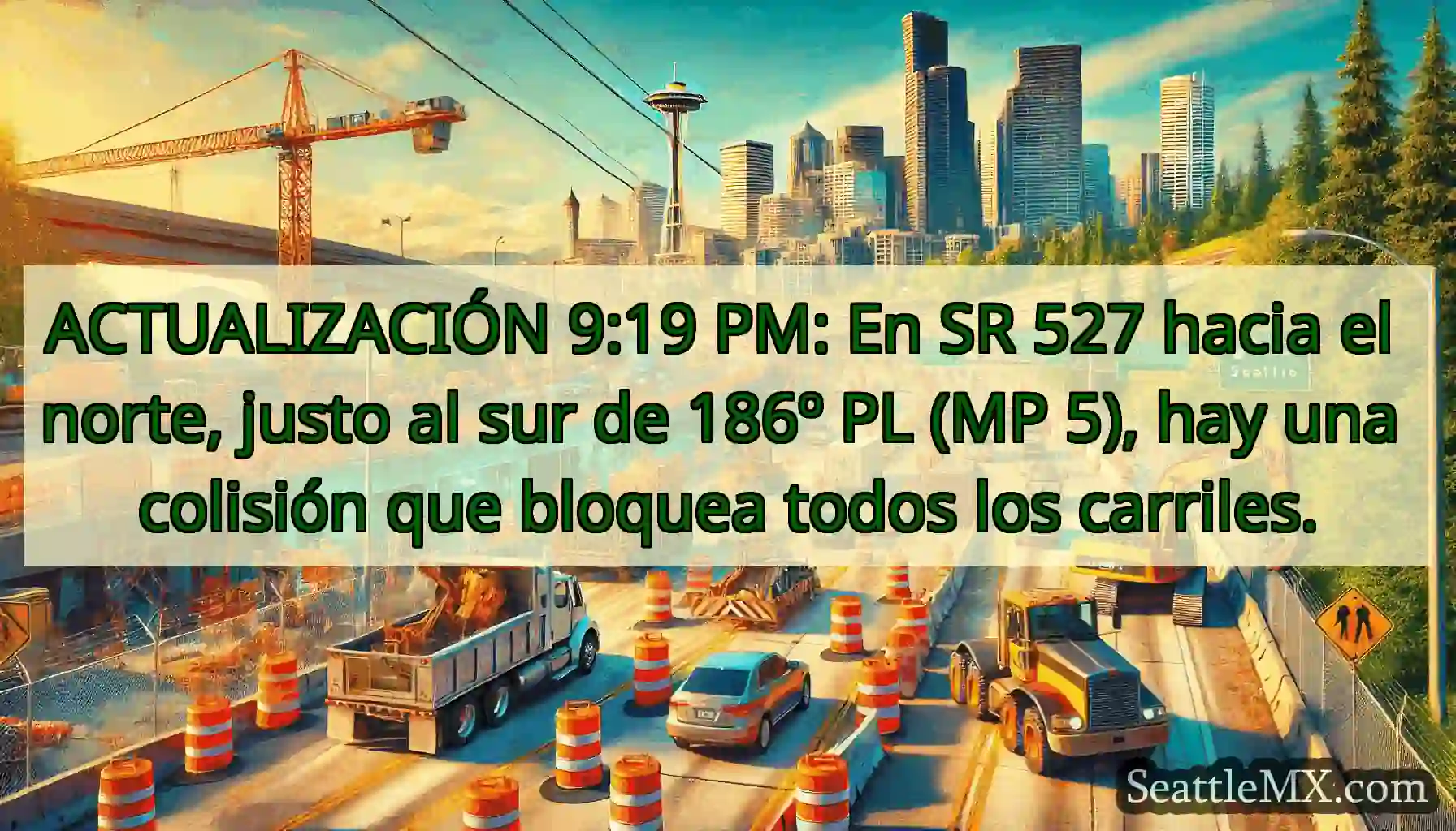 ACTUALIZACIÓN 9:19 PM: En SR 527 hacia el norte,