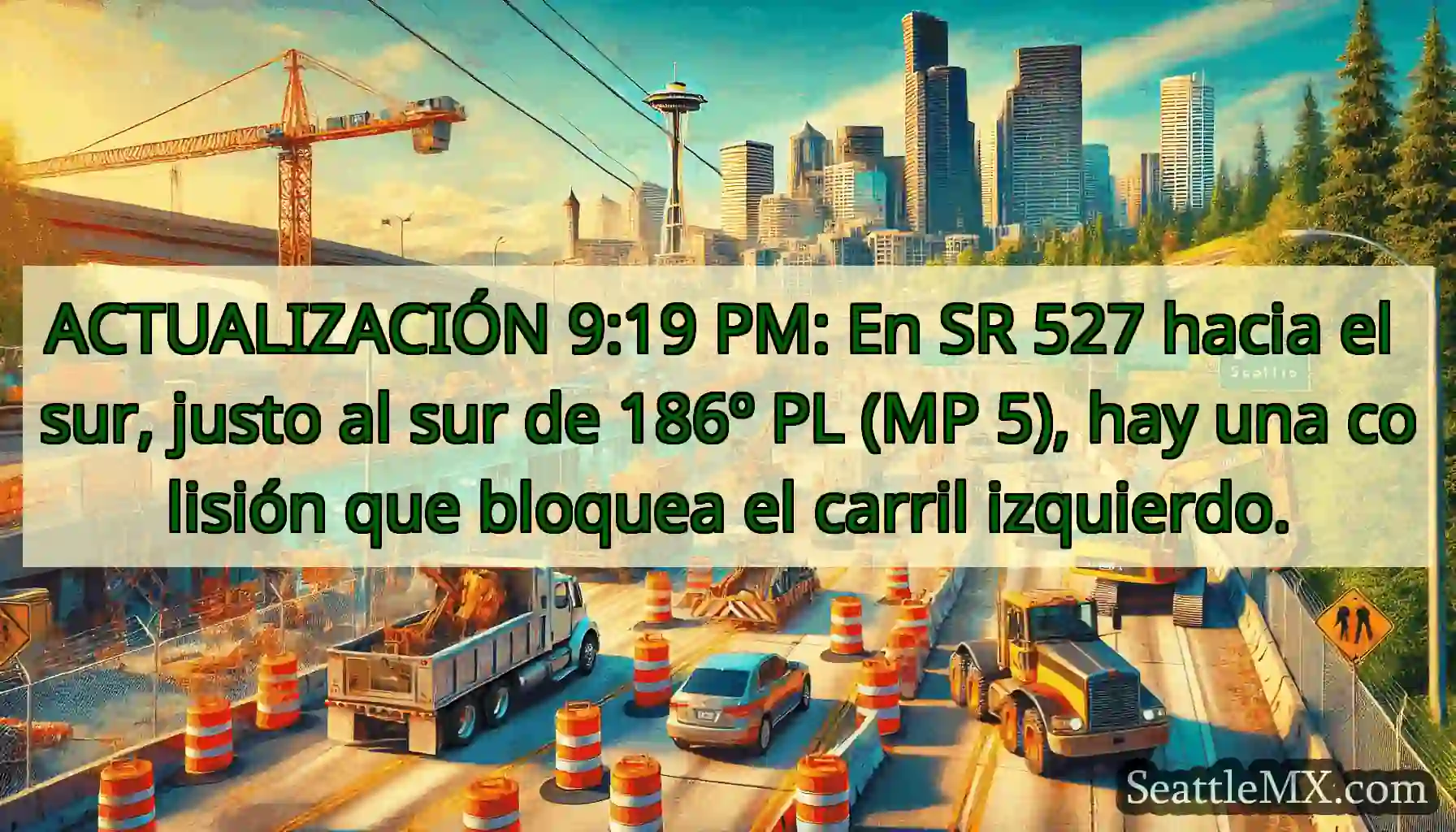ACTUALIZACIÓN 9:19 PM: En SR 527 hacia el sur,