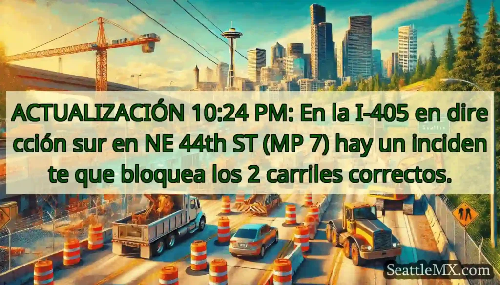 ACTUALIZACIÓN 10:24 PM: En la I-405 en dirección