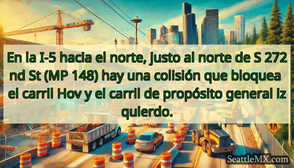 En la I-5 hacia el norte, justo al norte de S