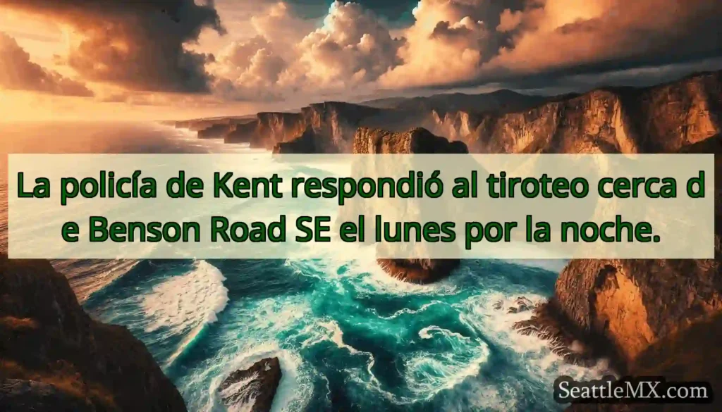 La policía de Kent respondió al tiroteo cerca de
