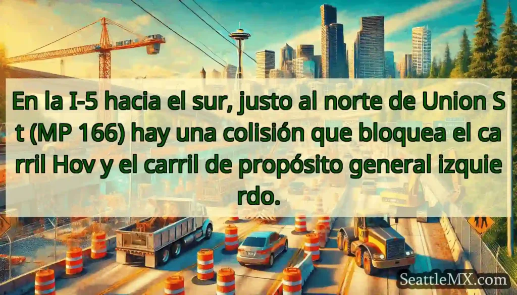 En la I-5 hacia el sur, justo al norte de Union