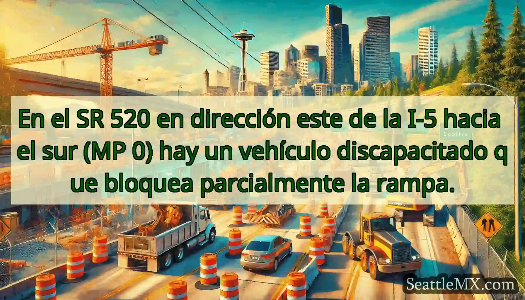 En el SR 520 en dirección este de la I-5 hacia el