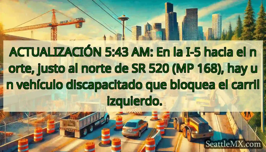 ACTUALIZACIÓN 5:43 AM: En la I-5 hacia el norte,