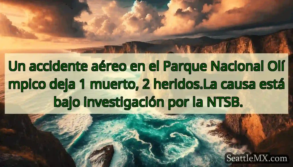 Un accidente aéreo en el Parque Nacional Olímpico