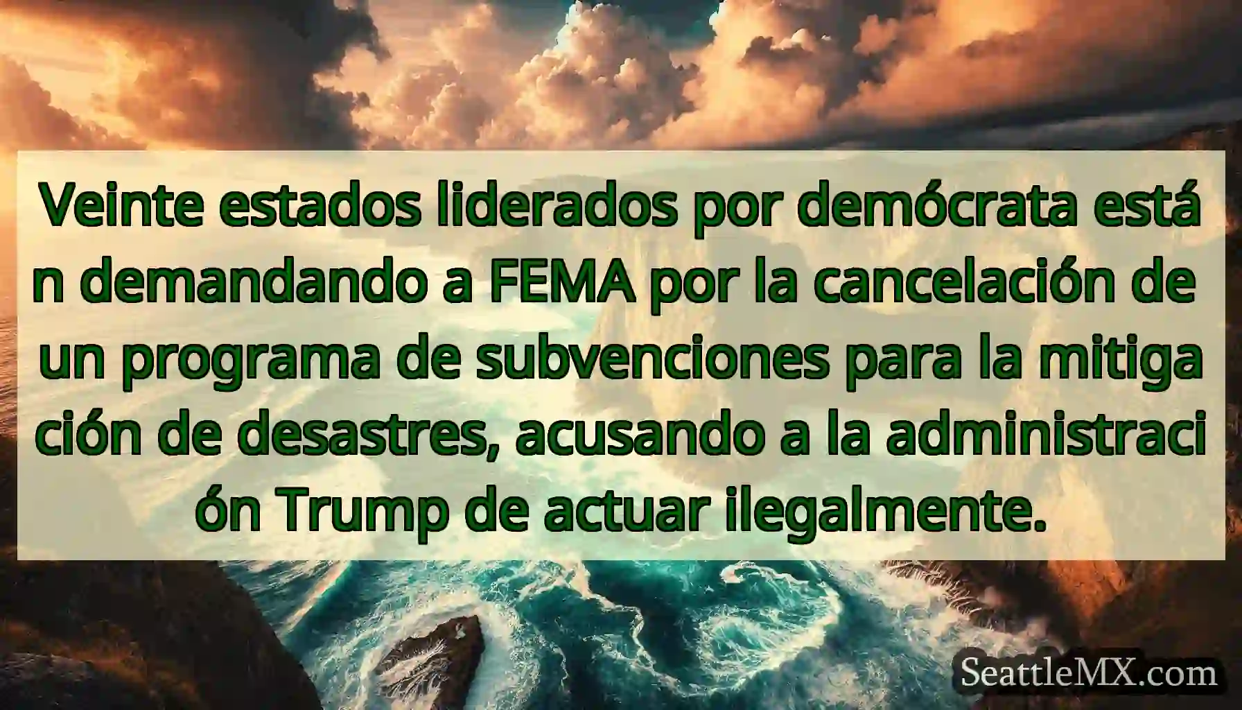 Veinte estados liderados por demócrata están