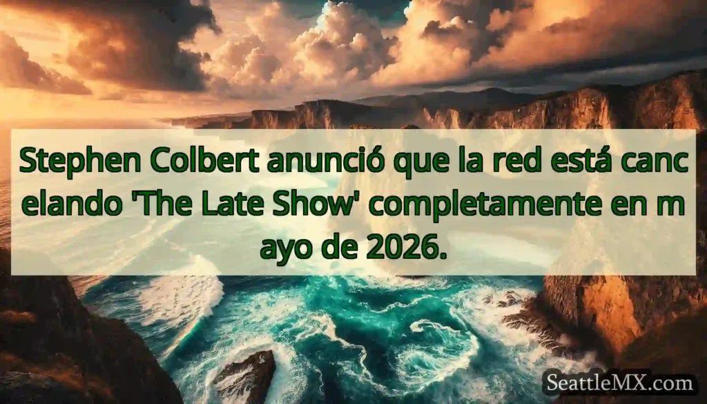 Stephen Colbert anunció que la red está