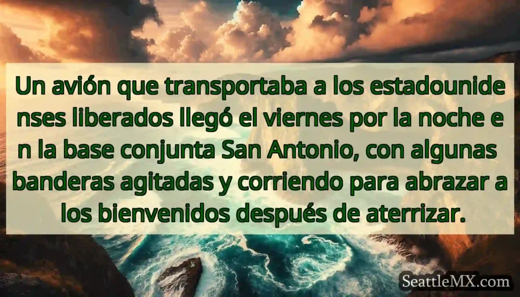Un avión que transportaba a los estadounidenses