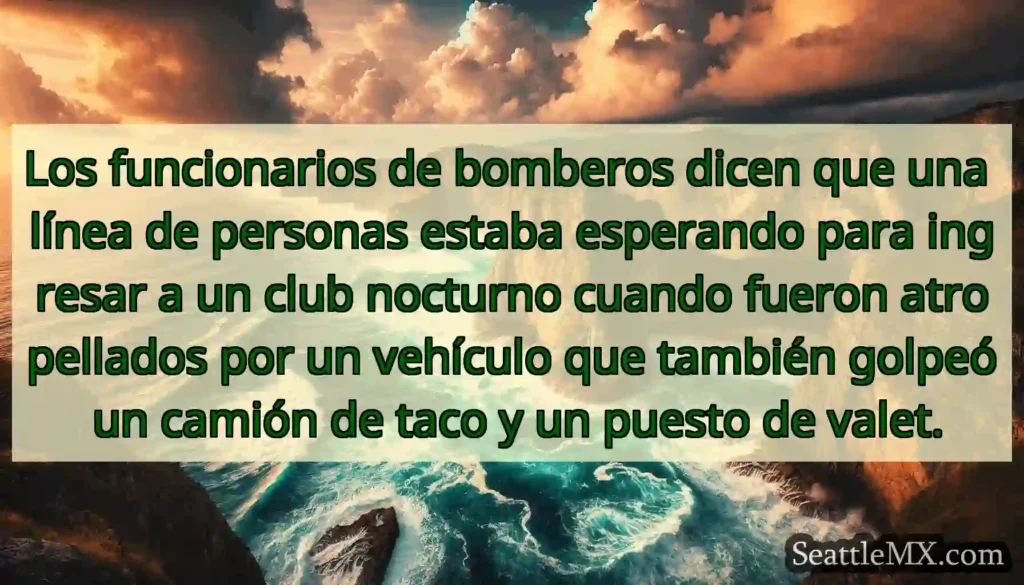 Los funcionarios de bomberos dicen que una línea