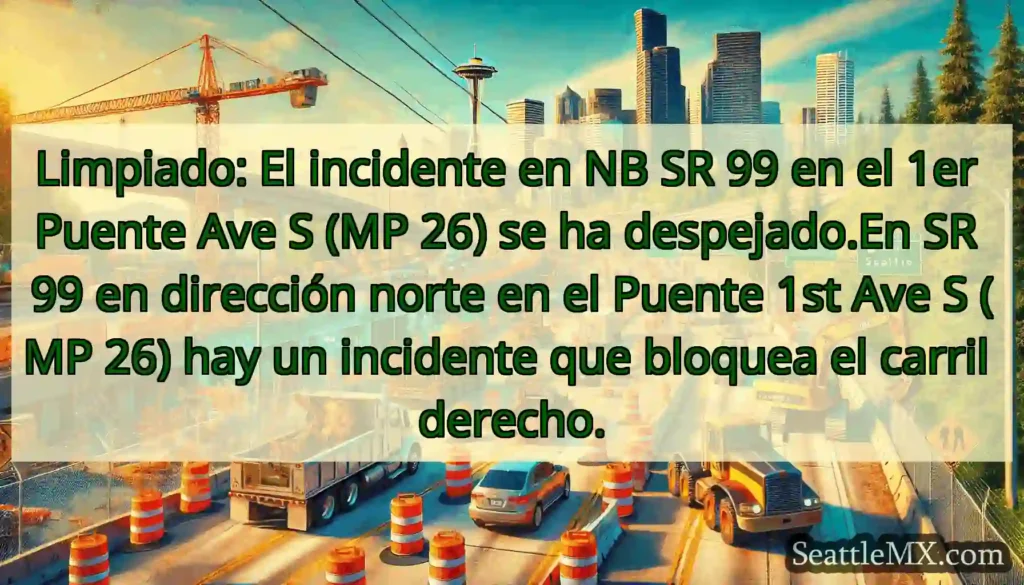 Limpiado: El incidente en NB SR 99 en el 1er