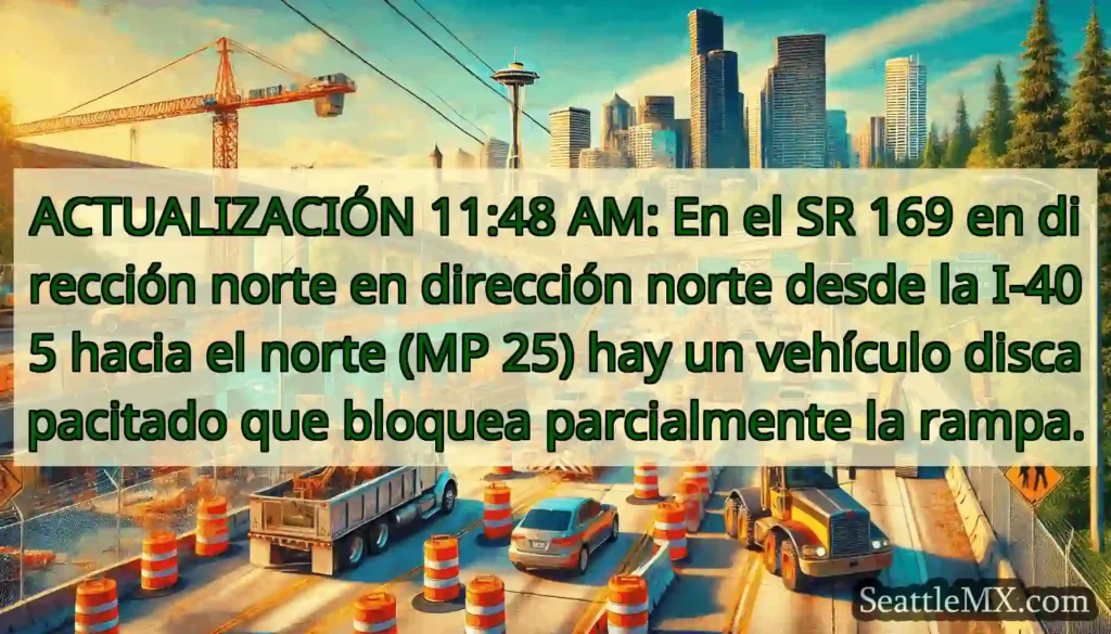 ACTUALIZACIÓN 11:48 AM: En el SR 169 en dirección