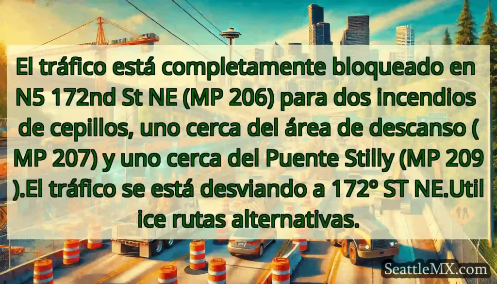 El tráfico está completamente bloqueado en N5