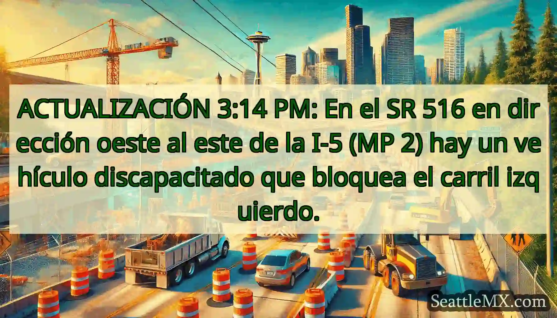 ACTUALIZACIÓN 3:14 PM: En el SR 516 en dirección