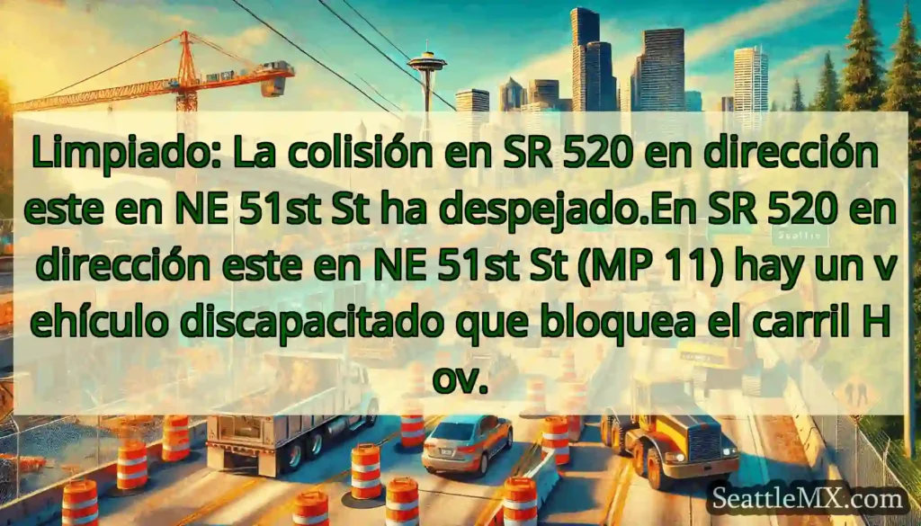 Limpiado: La colisión en SR 520 en dirección este
