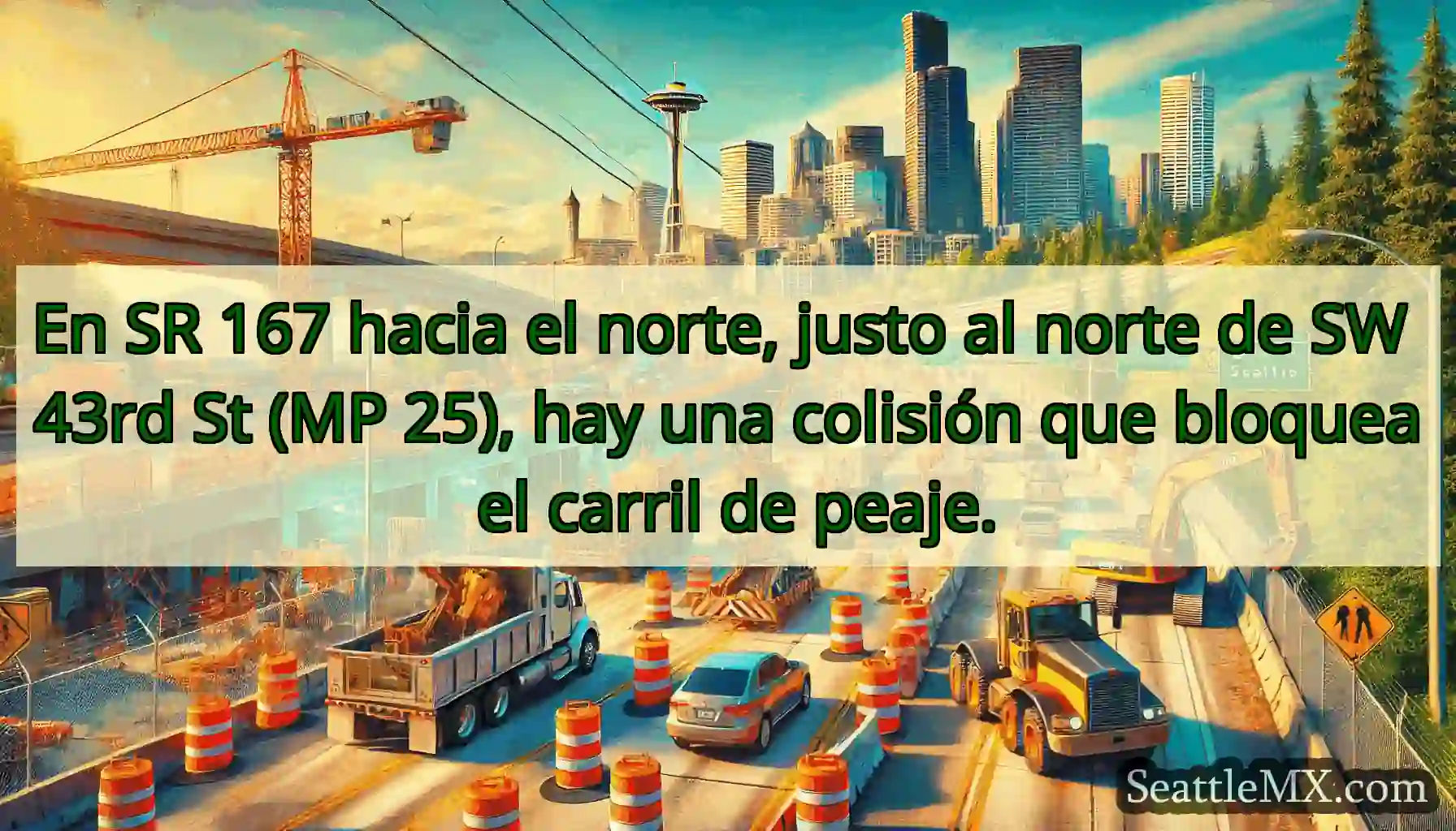 En SR 167 hacia el norte, justo al norte de SW