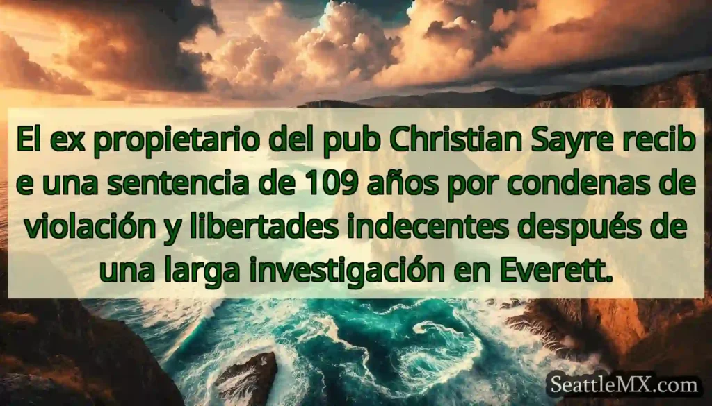 El ex propietario del pub Christian Sayre recibe