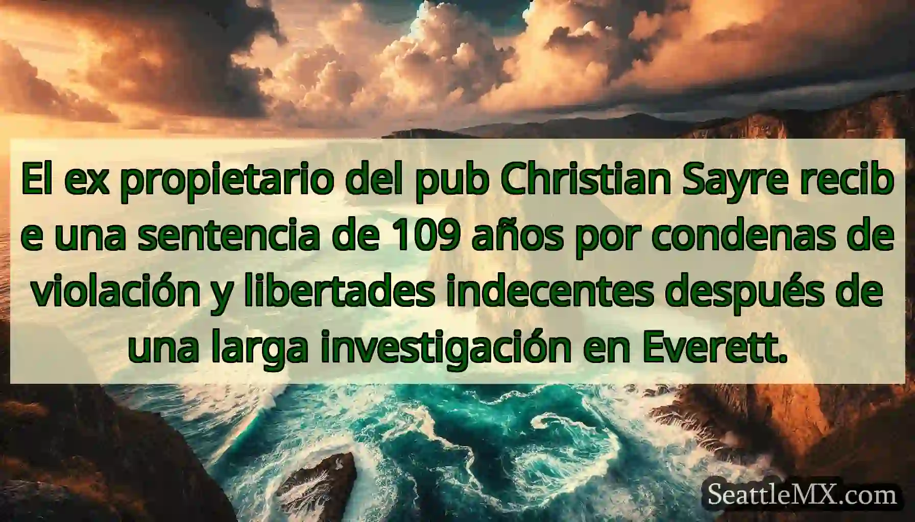 El ex propietario del pub Christian Sayre recibe