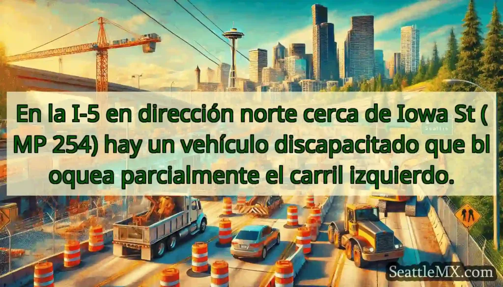En la I-5 en dirección norte cerca de Iowa St (MP