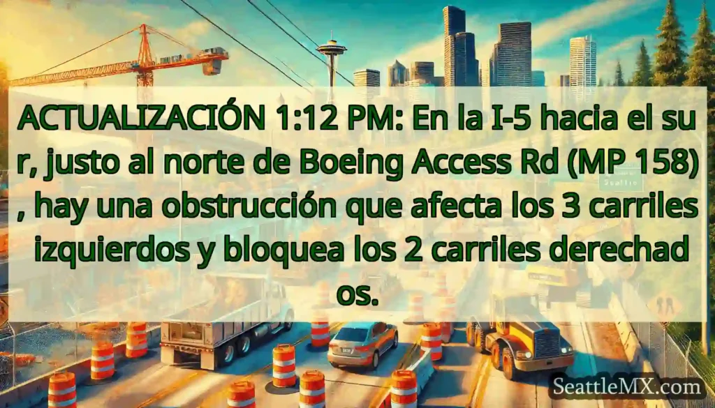 ACTUALIZACIÓN 1:12 PM: En la I-5 hacia el sur,