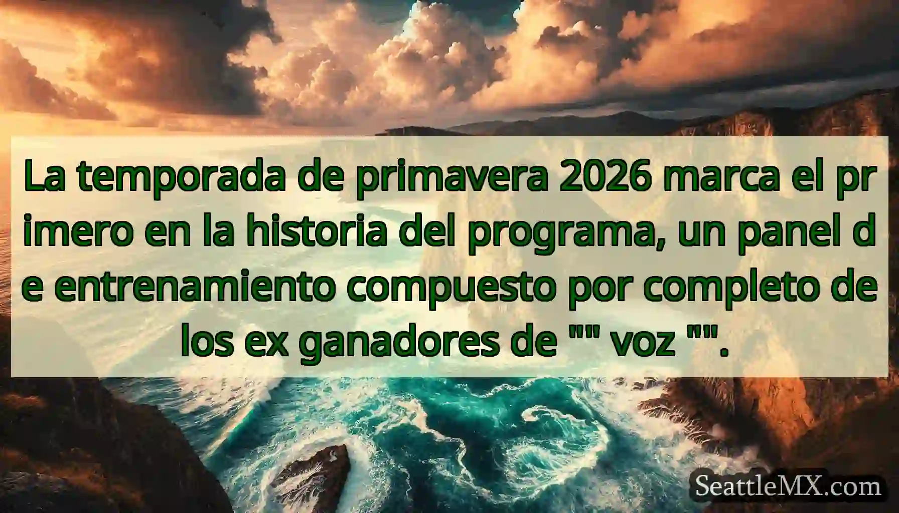 La temporada de primavera 2026 marca el primero