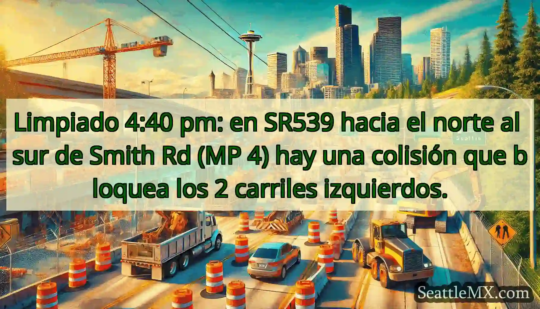 Limpiado 4:40 pm: en SR539 hacia el norte al sur