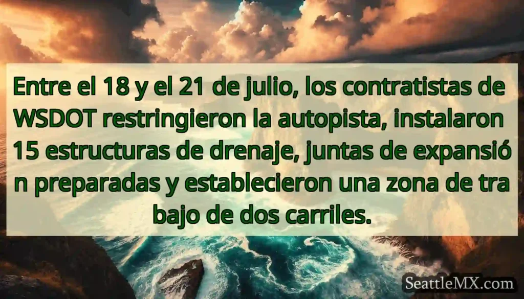 Entre el 18 y el 21 de julio, los contratistas de