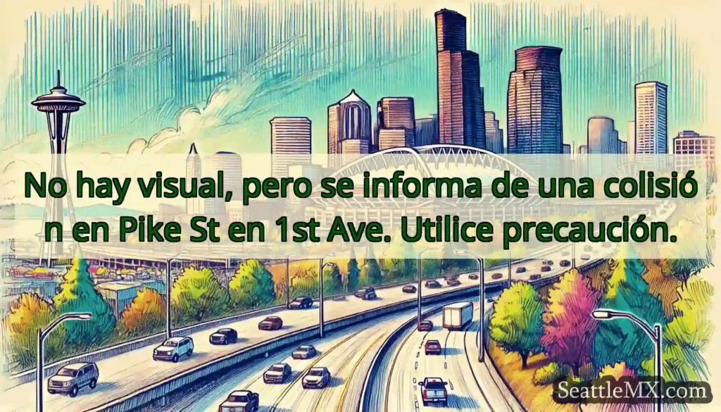 No hay visual, pero se informa de una colisión en