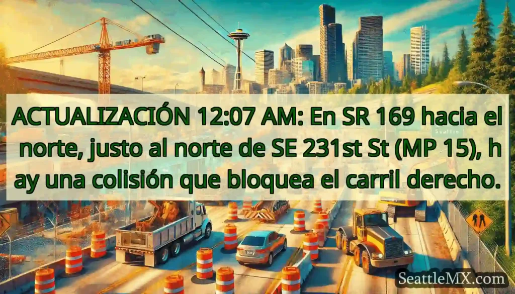ACTUALIZACIÓN 12:07 AM: En SR 169 hacia el norte,