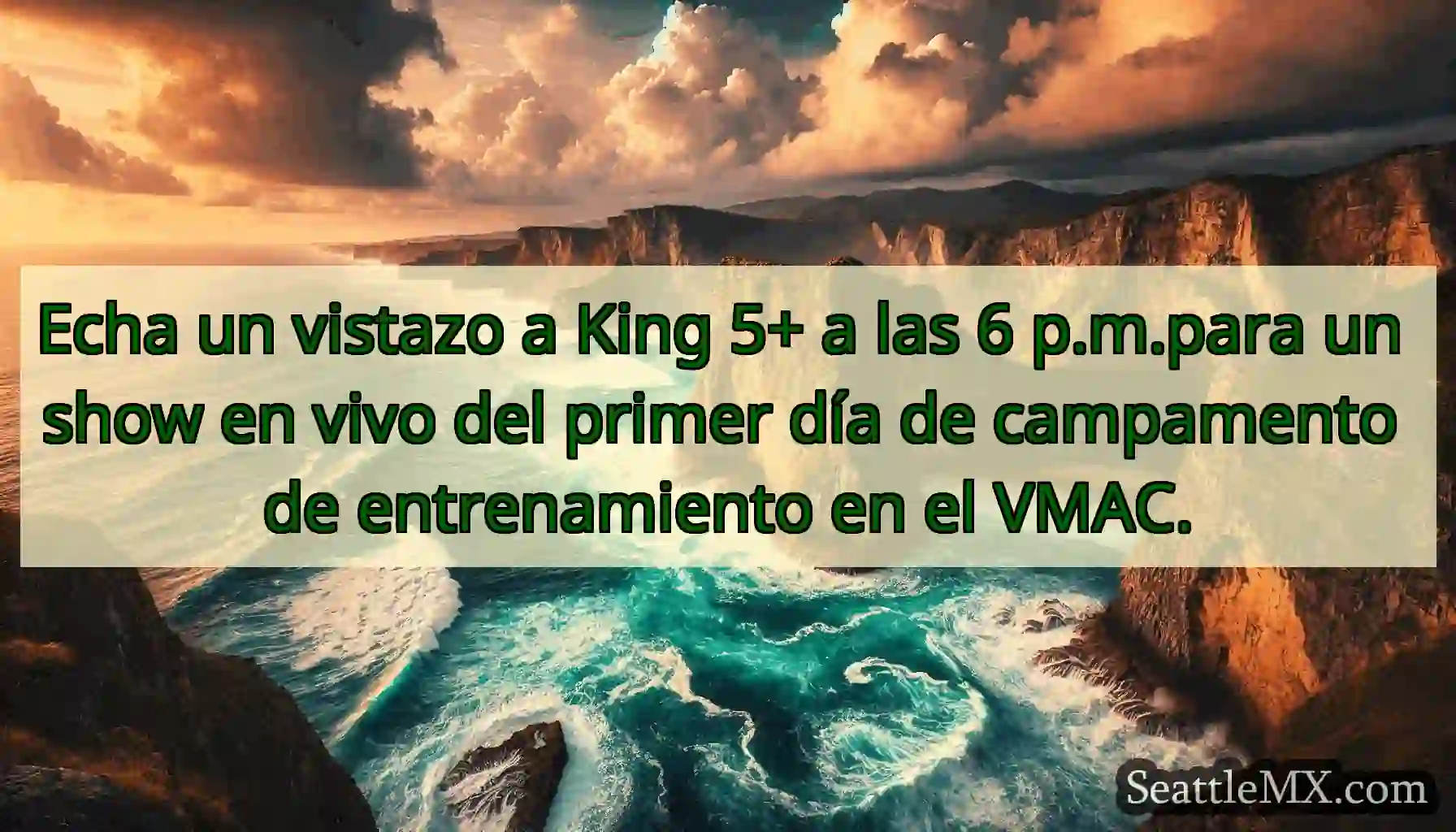 Echa un vistazo a King 5+ a las 6 p.m.para un