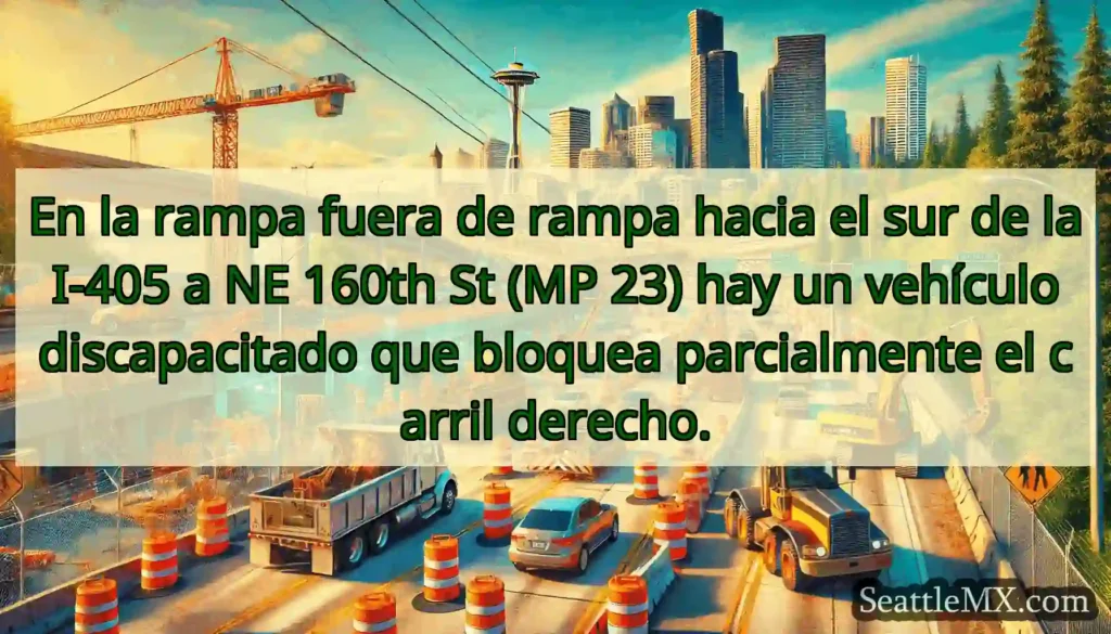 En la rampa fuera de rampa hacia el sur de la