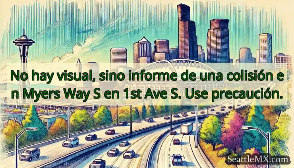 No hay visual, sino informe de una colisión en