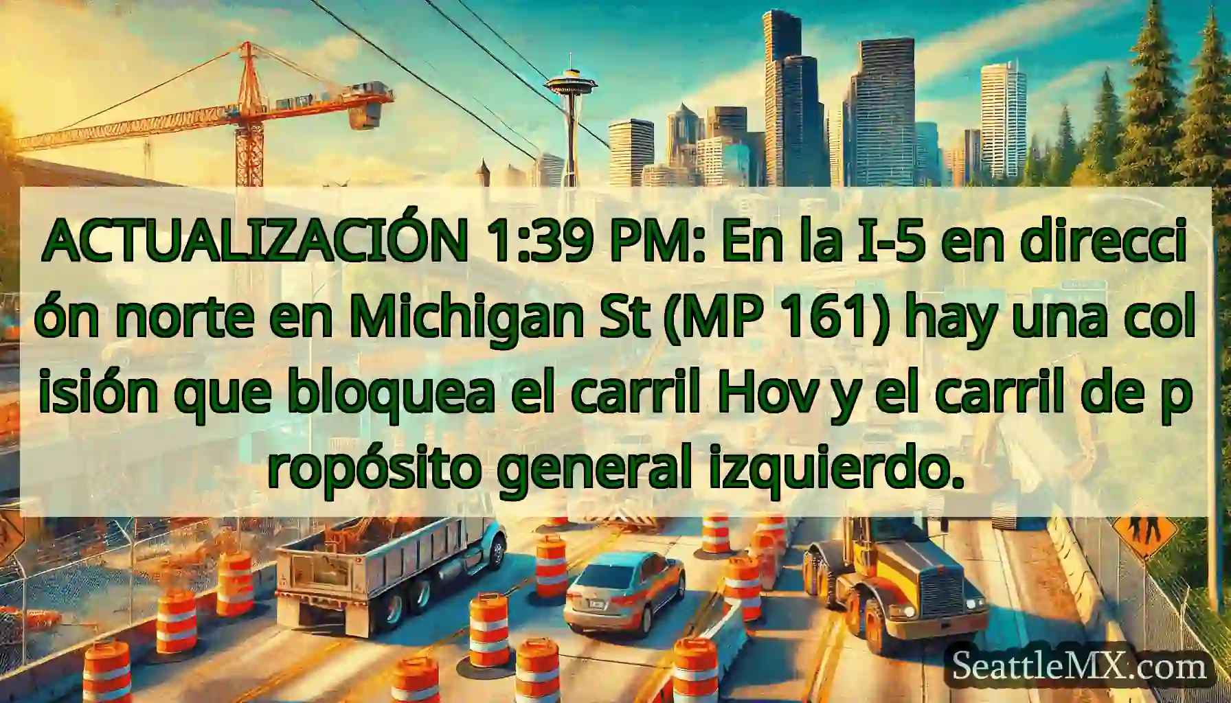 ACTUALIZACIÓN 1:39 PM: En la I-5 en dirección