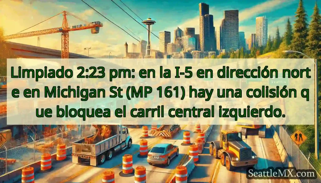 Limpiado 2:23 pm: en la I-5 en dirección norte en