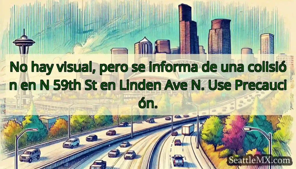 No hay visual, pero se informa de una colisión en