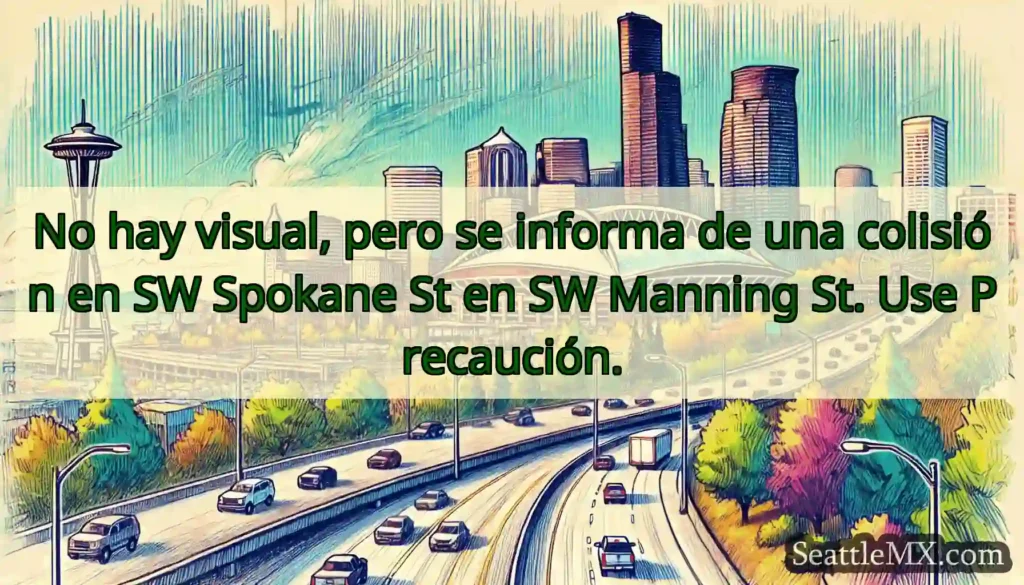 No hay visual, pero se informa de una colisión en