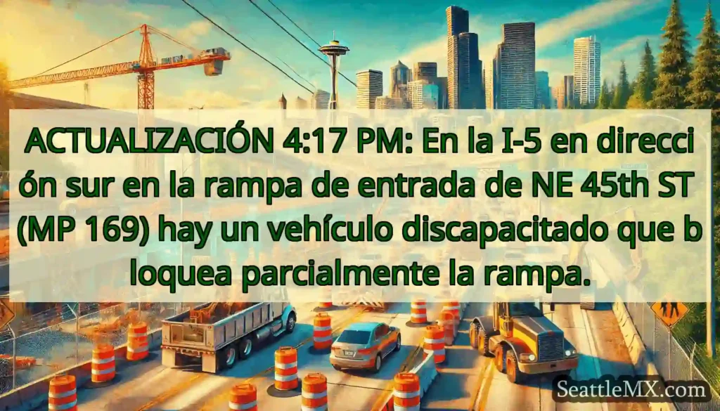 ACTUALIZACIÓN 4:17 PM: En la I-5 en dirección sur