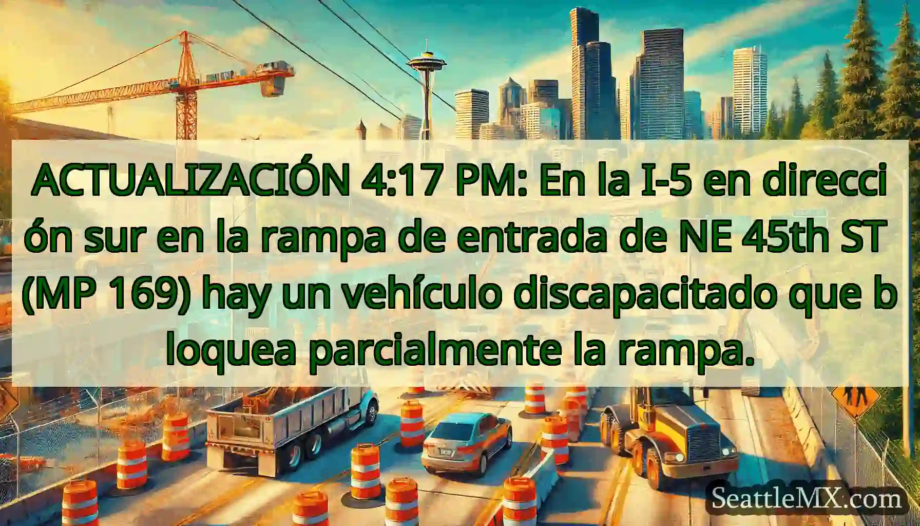 ACTUALIZACIÓN 4:17 PM: En la I-5 en dirección sur