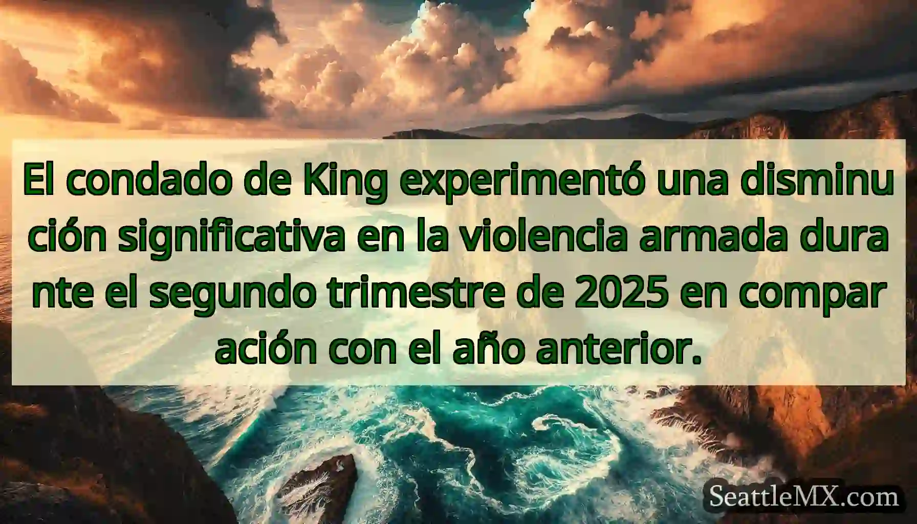 El condado de King experimentó una disminución