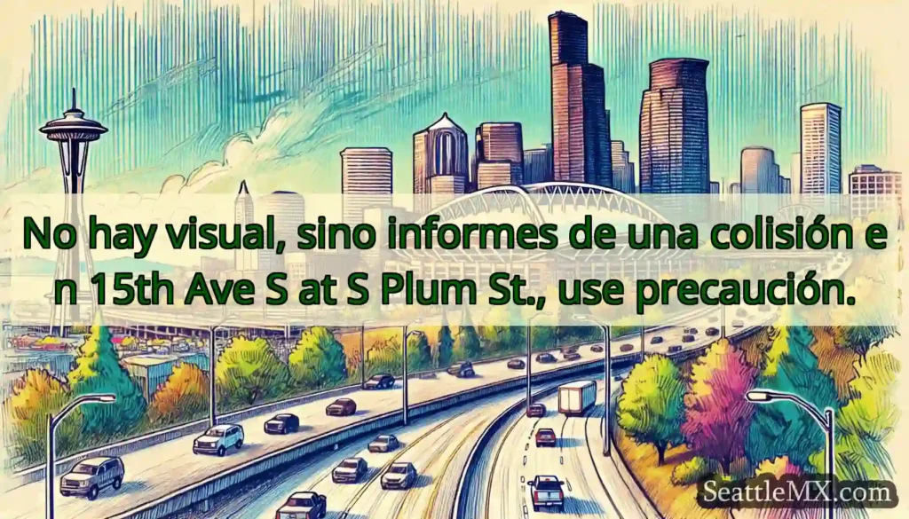 No hay visual, sino informes de una colisión en