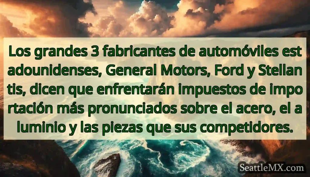 Los grandes 3 fabricantes de automóviles