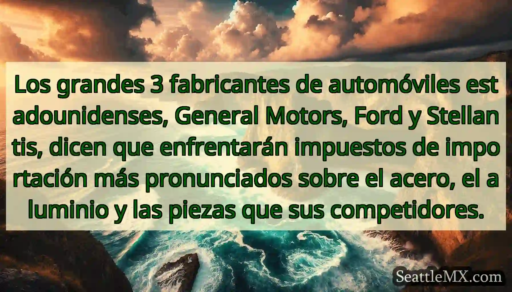 Los grandes 3 fabricantes de automóviles