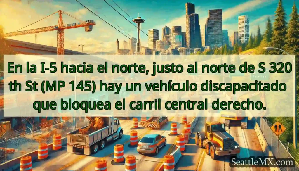 En la I-5 hacia el norte, justo al norte de S