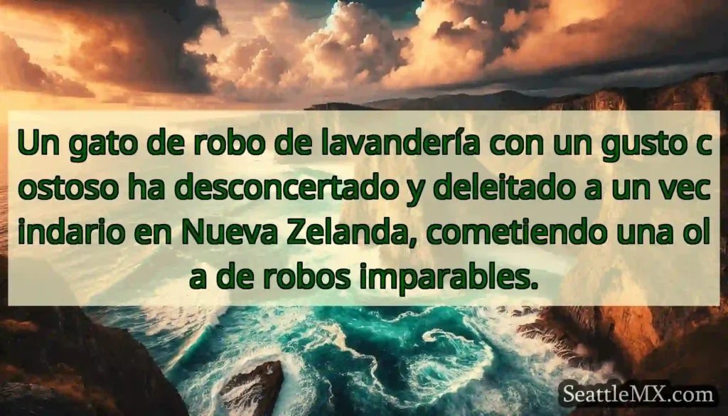 Un gato de robo de lavandería con un gusto