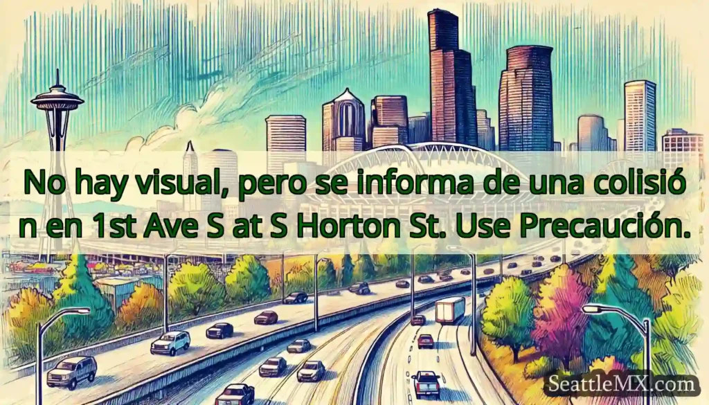 No hay visual, pero se informa de una colisión en