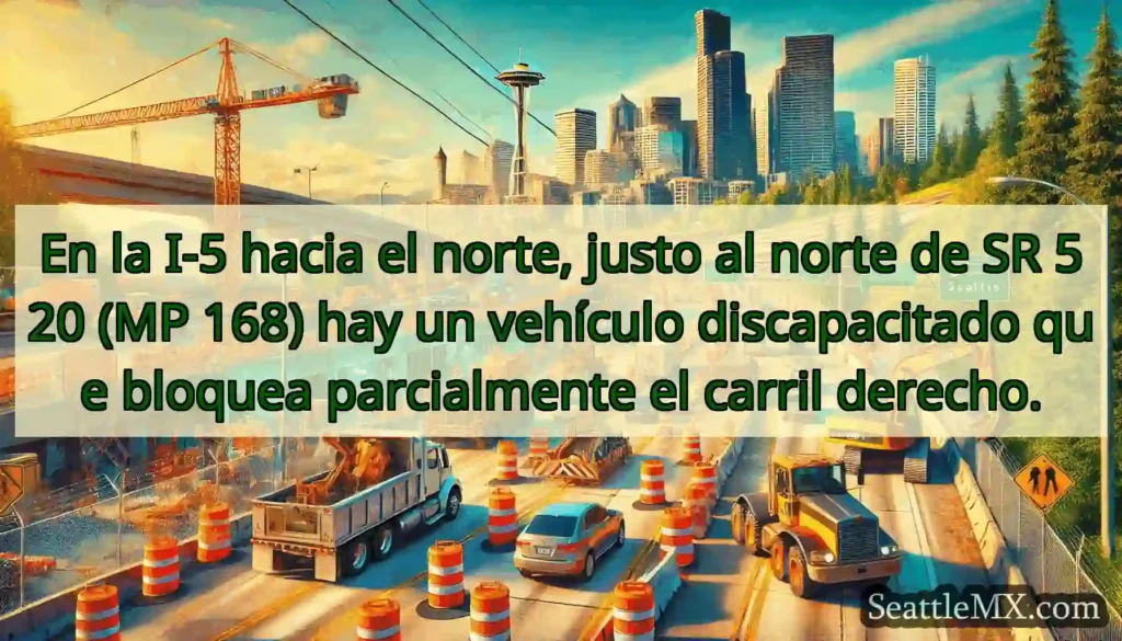En la I-5 hacia el norte, justo al norte de SR