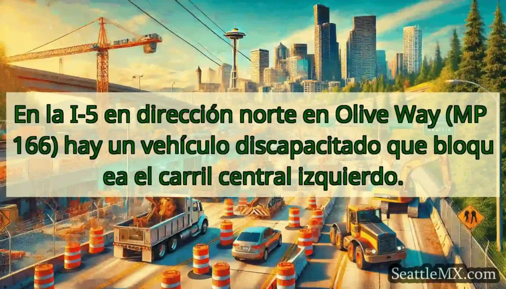 En la I-5 en dirección norte en Olive Way (MP