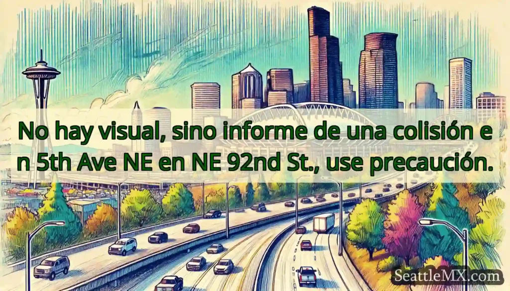 No hay visual, sino informe de una colisión en