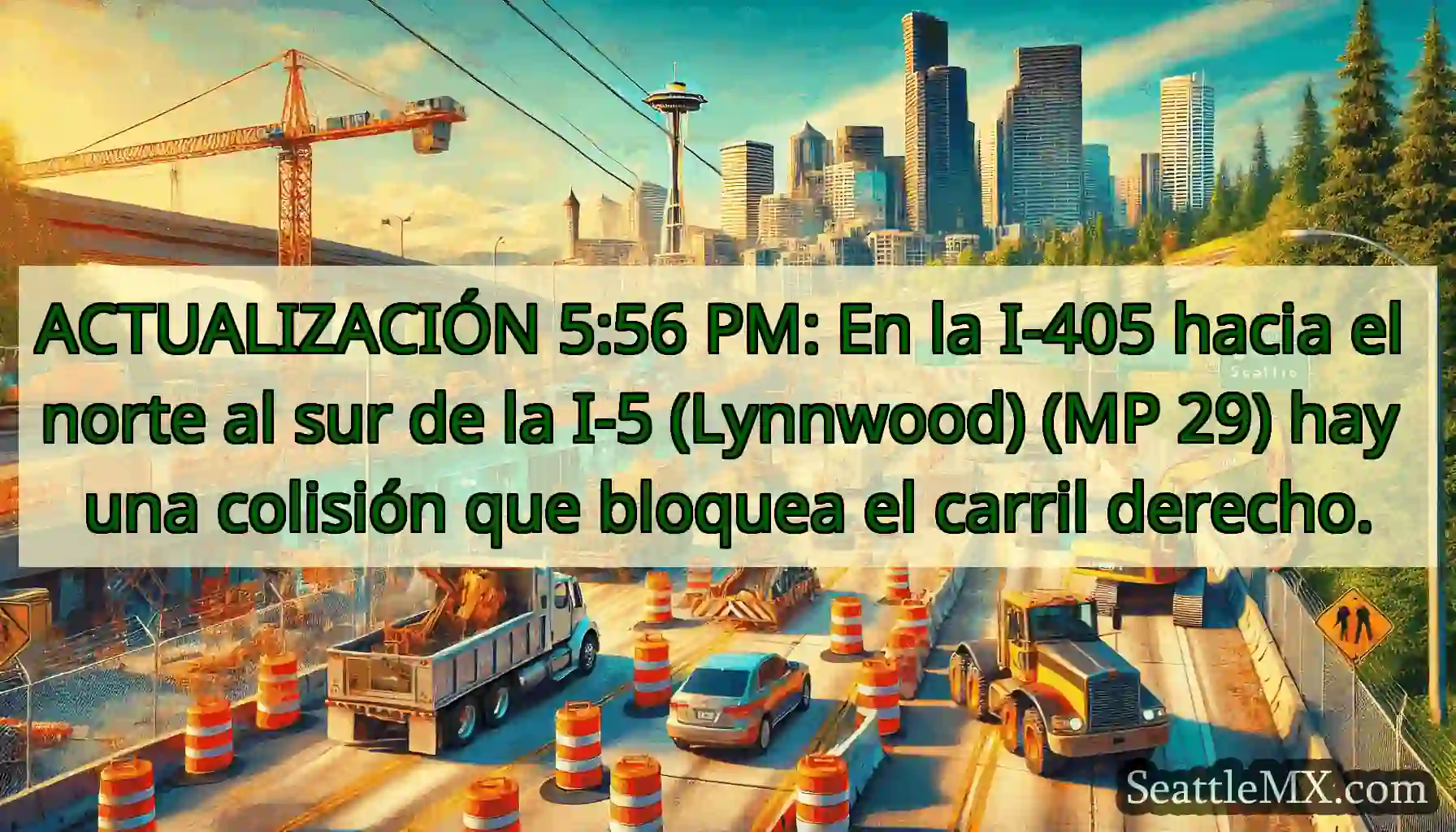 ACTUALIZACIÓN 5:56 PM: En la I-405 hacia el norte