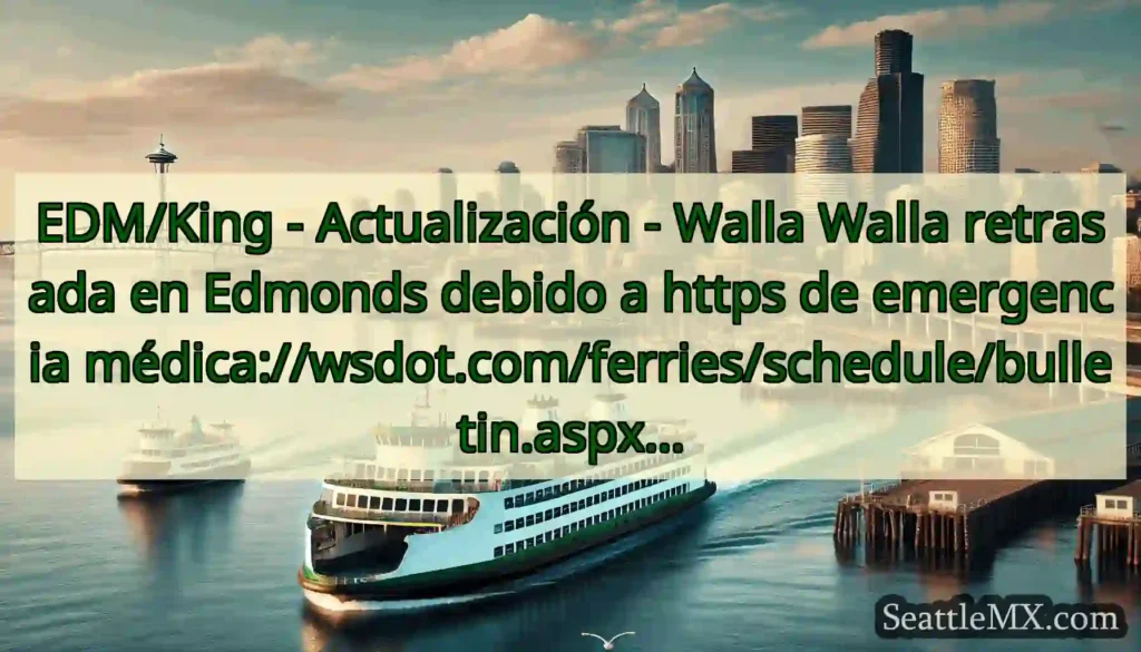 EDM/King - Actualización - Walla Walla retrasada