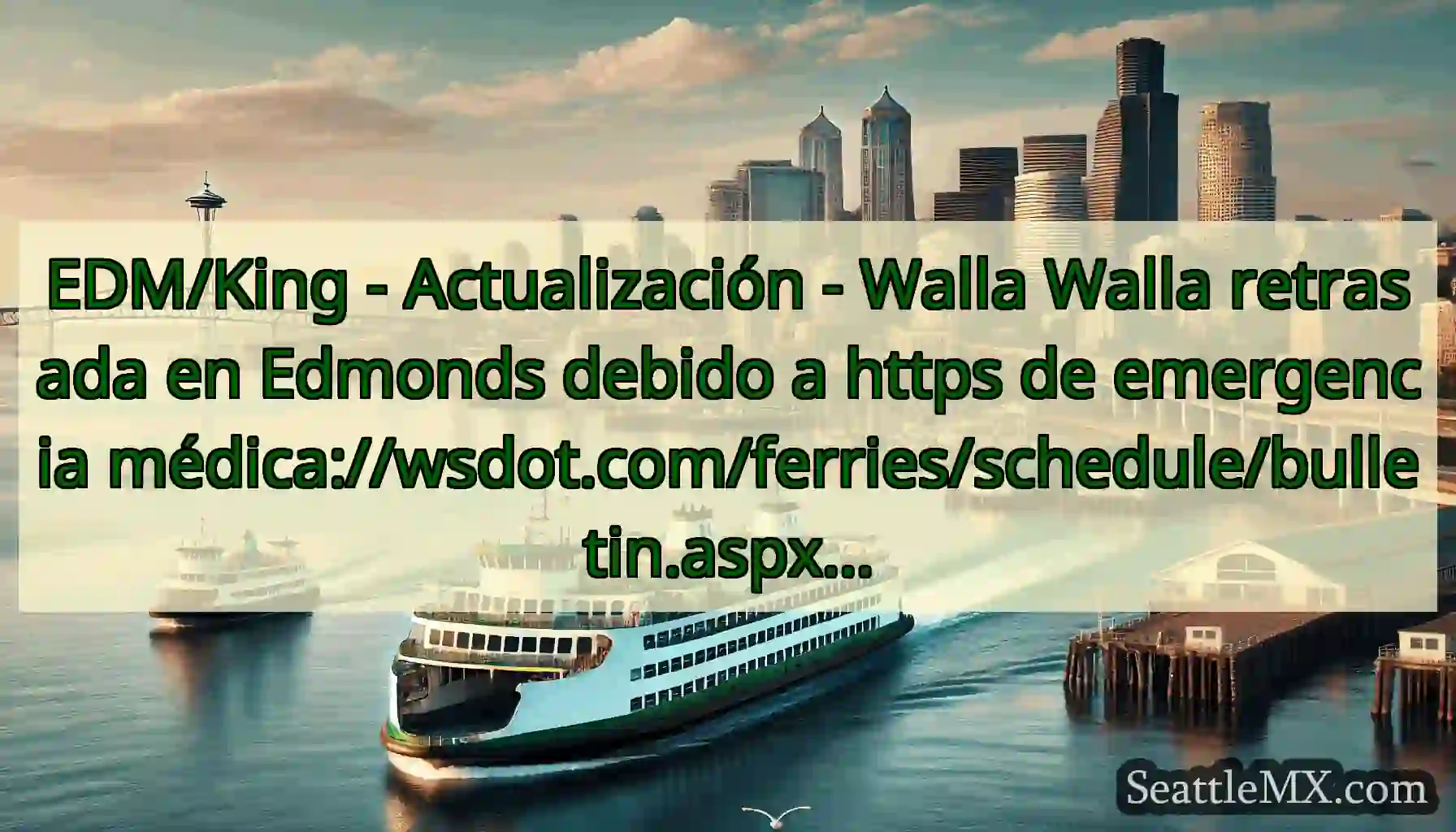 EDM/King - Actualización - Walla Walla retrasada